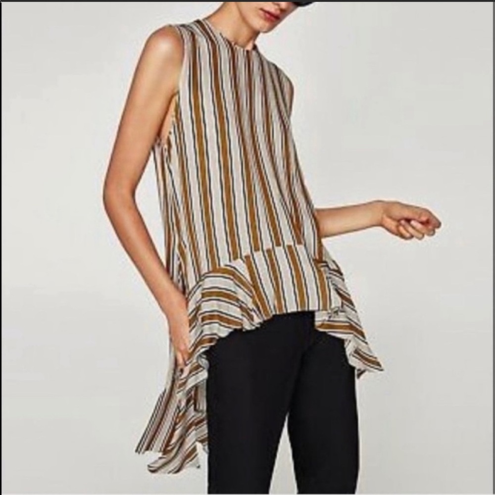 •Zara Asymmetrical Top• - Picture 4 of 4